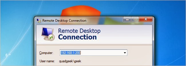 خاصية Remote Desktop