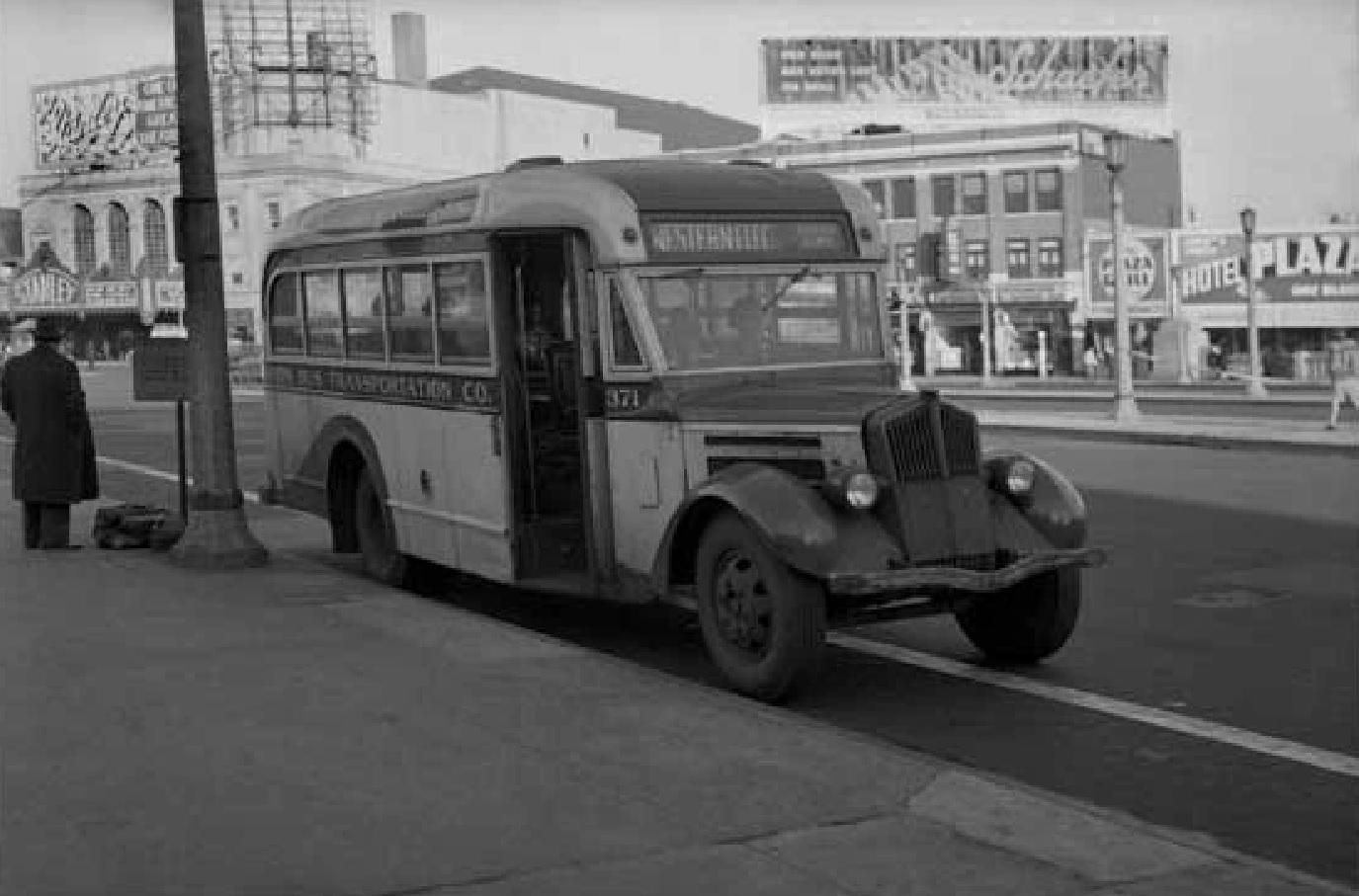 Jersey City Bus  Stanley Theater  1948 ~