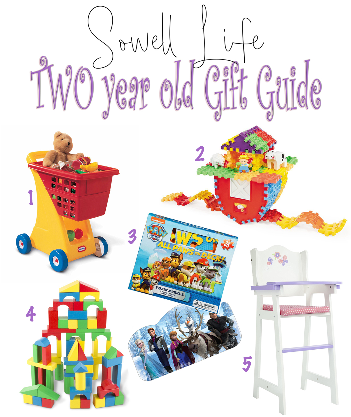 Sowell Life Two Year Old Gift Ideas