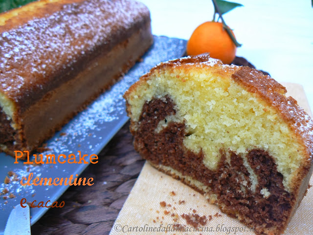 plumcake clementine e cacao