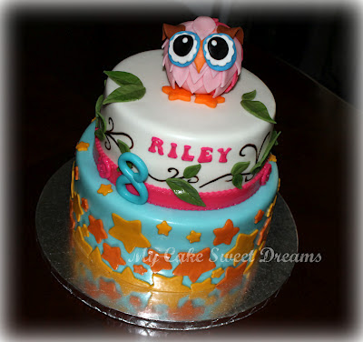  Birthday Cakes on My Cake Sweet Dreams   Owl Birthday Cake