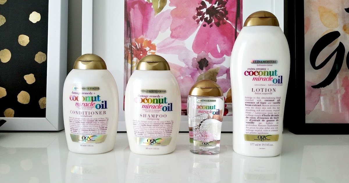 Ogx Coconut Miracle Oil Collection And Review Miranda Loves