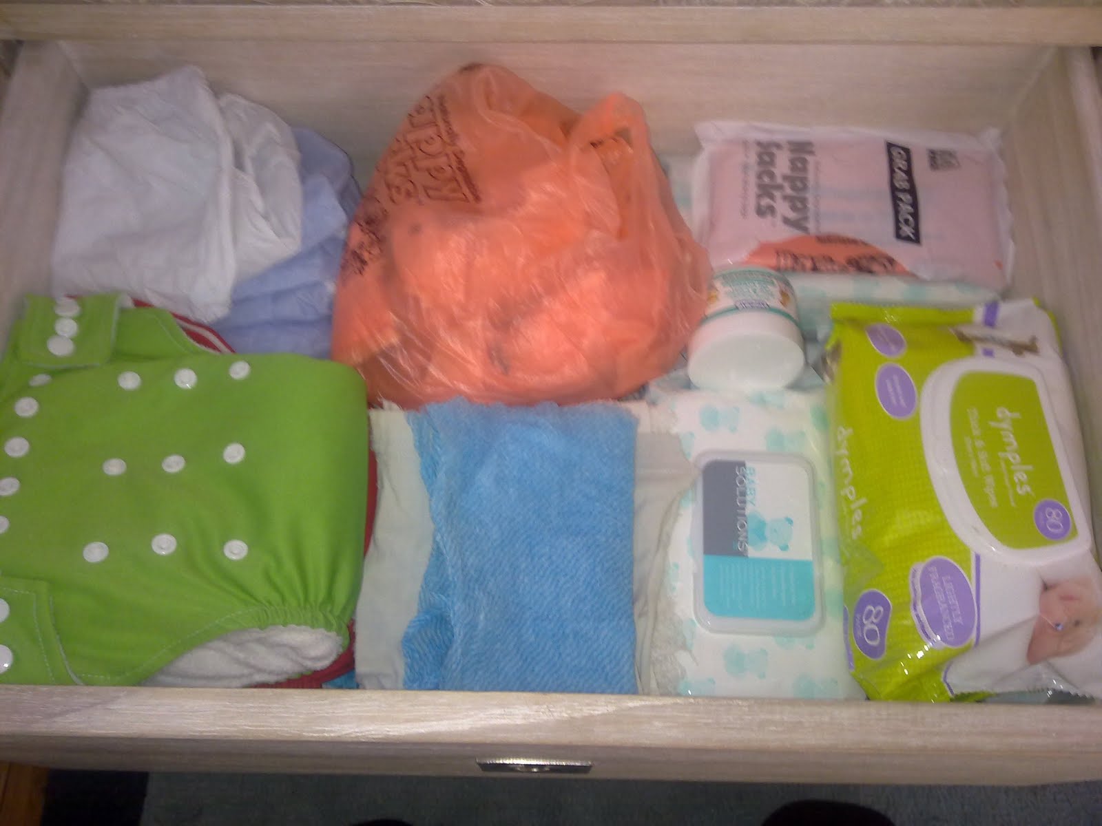 Organising My Crazy Life Quick Tidy of the Nappy drawer.