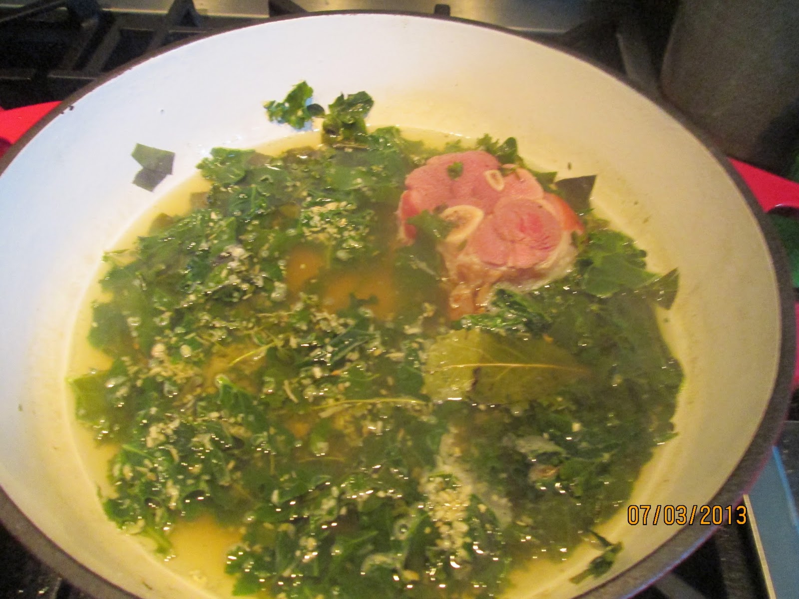Cooking with Barry & Meta Kale, Potato & Bean Pot . . .with ham hocks