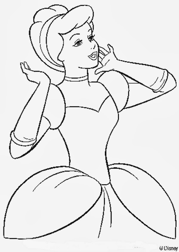 Cinderella Coloring Pages 1