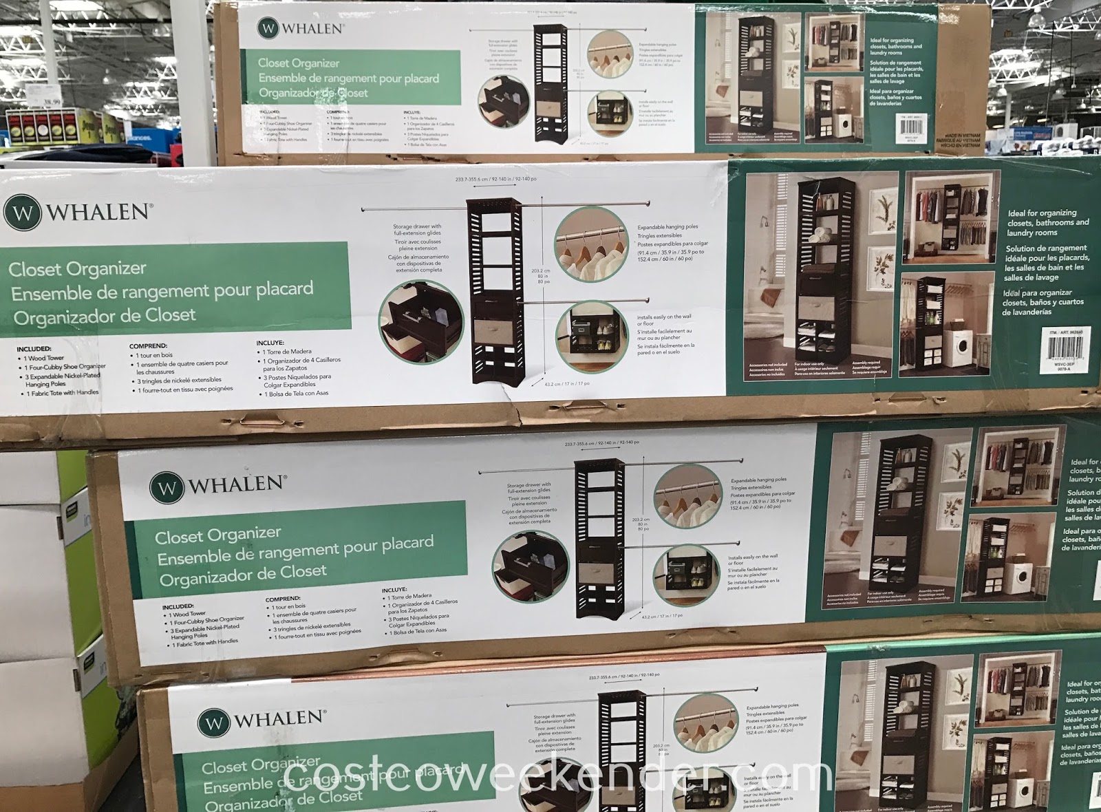 Whalen Closet Organizer Costco Weekender