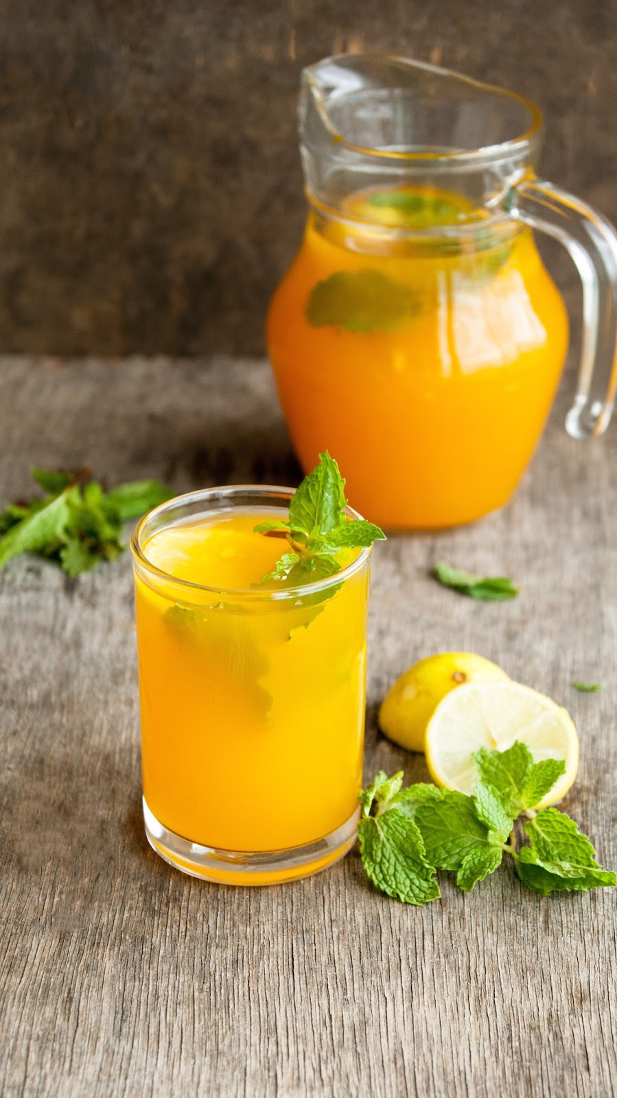 Always Hungry Mango lemonade with Ginger simple syrup