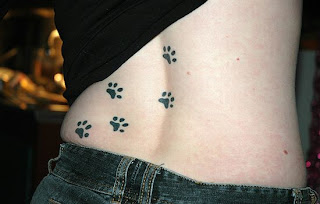 Tattoo design ideas for girls - cat paw print