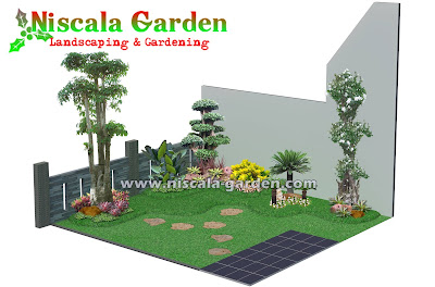 Desain Taman Tropis Modern