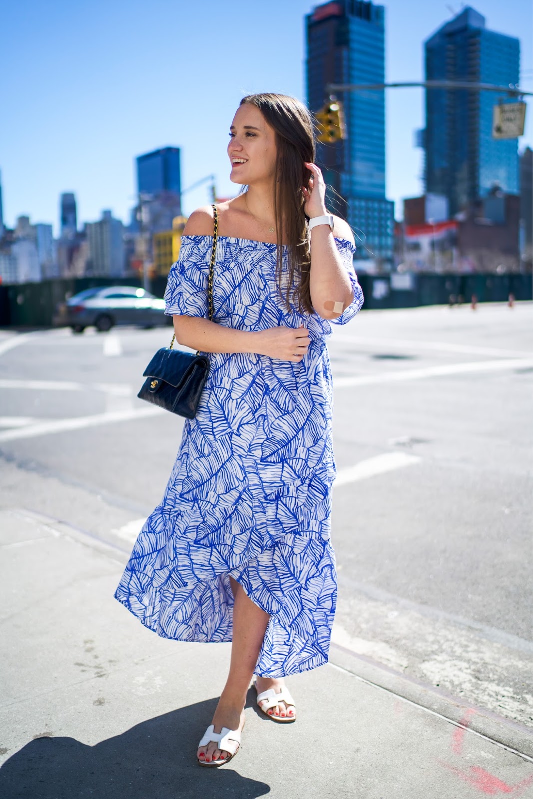 Banana Leaf Dress For Spring by popular New York fashion blogger Covering the Bases