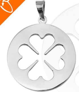 Stainless Steel Four-leaf Clovers Pendants