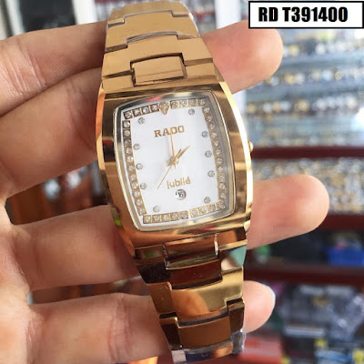 Đồng hồ Rado dây đá ceramic vàng RD T391400