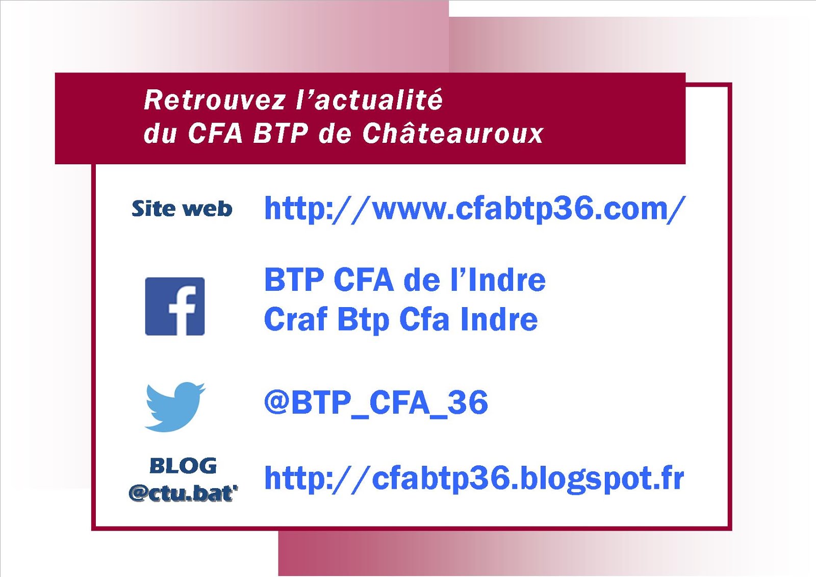 Suivez-nous sur les réseaux sociaux