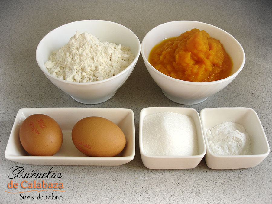 Buñuelos de calabaza-Ingredientes