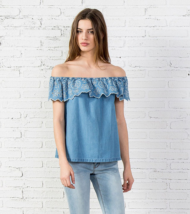 Blusa sin hombros - HANDBOX