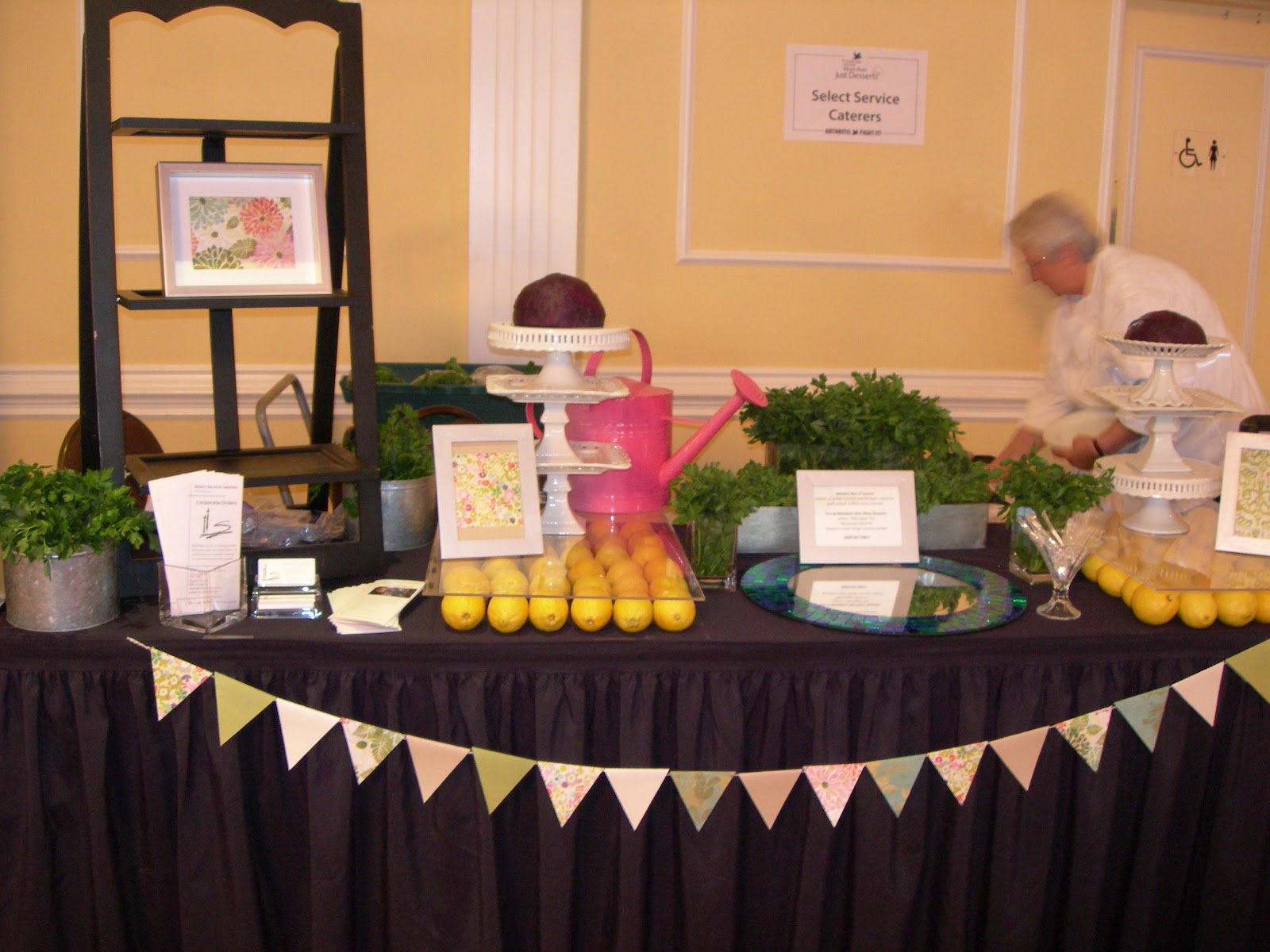 Events at Select Service Best Display award at More Than Just Desserts