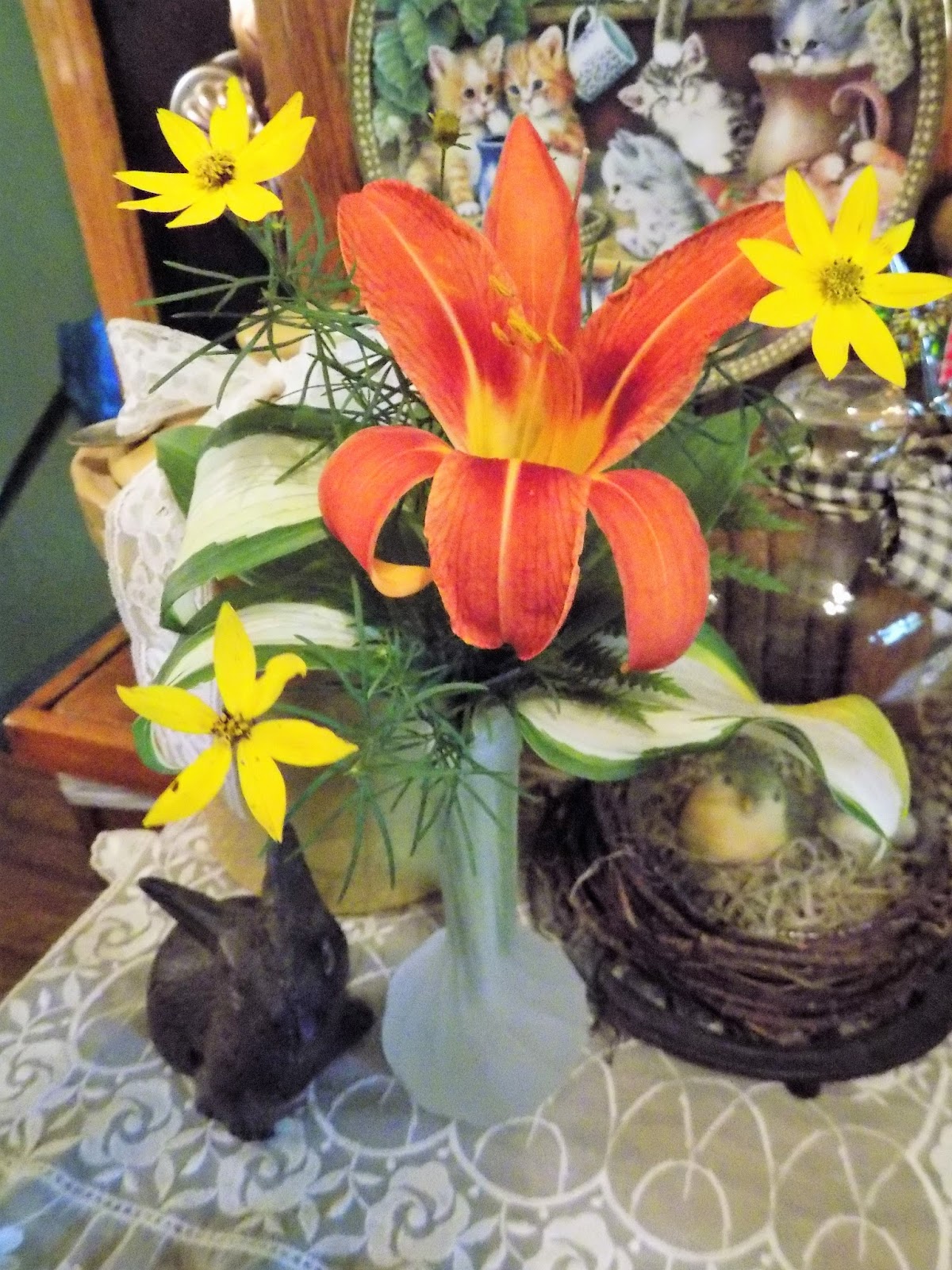 Christine's Cottage Garden Home Bring some flowers inside!