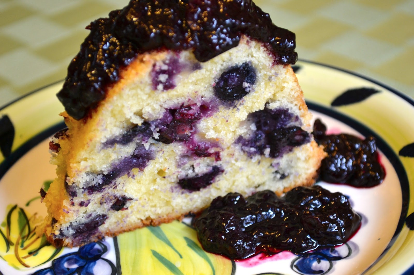 A Taste of Alaska Blueberry Buttermilk Cake with Blueberry Sauce