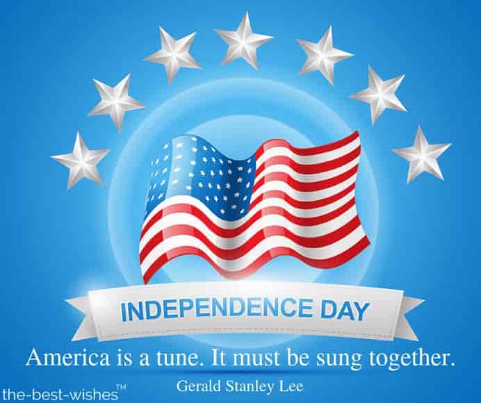 america-is-a-tune-quote-by-gerald-stanley-lee america is a tune quote by gerald stanley lee