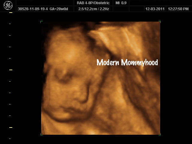 Our 28 Week Ultrasound Baby Girl In 3d Modernly Morgan