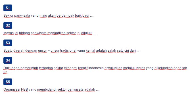 Contoh Soal Budaya Tradisional Sebagai Potensi Wisata Dan Ekonomi Kreatif Anak Sekolah