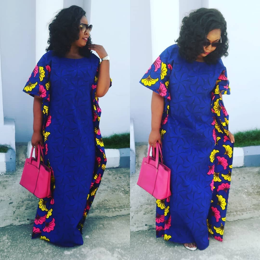 Ankara styles mixed with plain material Clearance