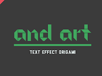 Cara Bikin Text Effect Origami di Android