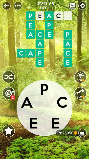 Wordscapes Level 65 Answers ~ Doors Geek