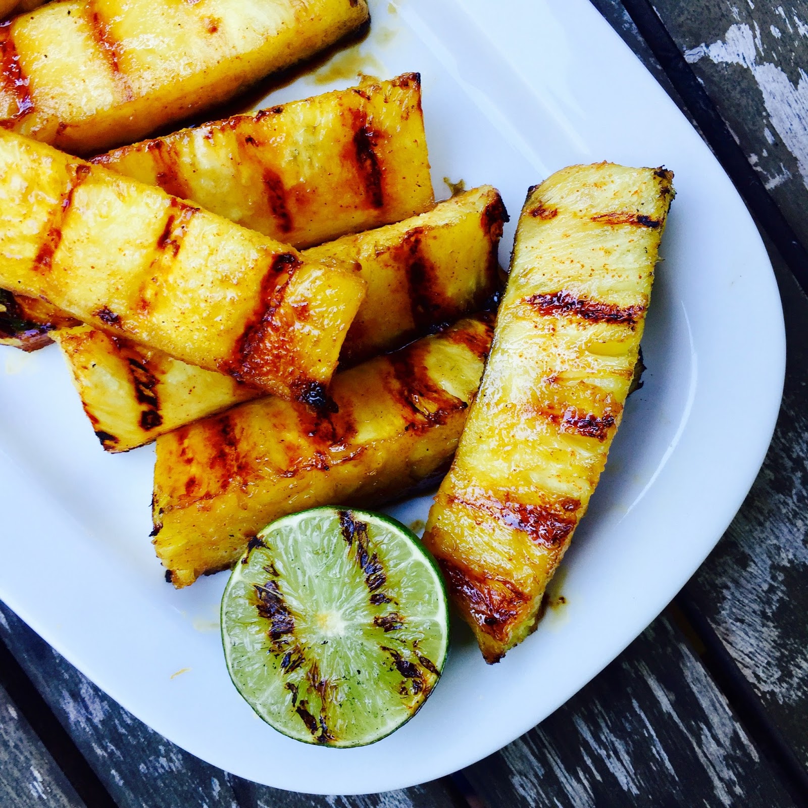 Spicy & Sweet Grilled Pineapple Spears + GIVEAWAY
