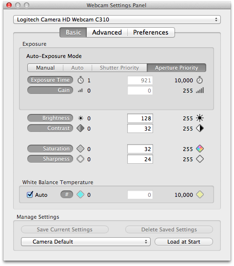 Mactaris: HD Webcam on Mac OS X