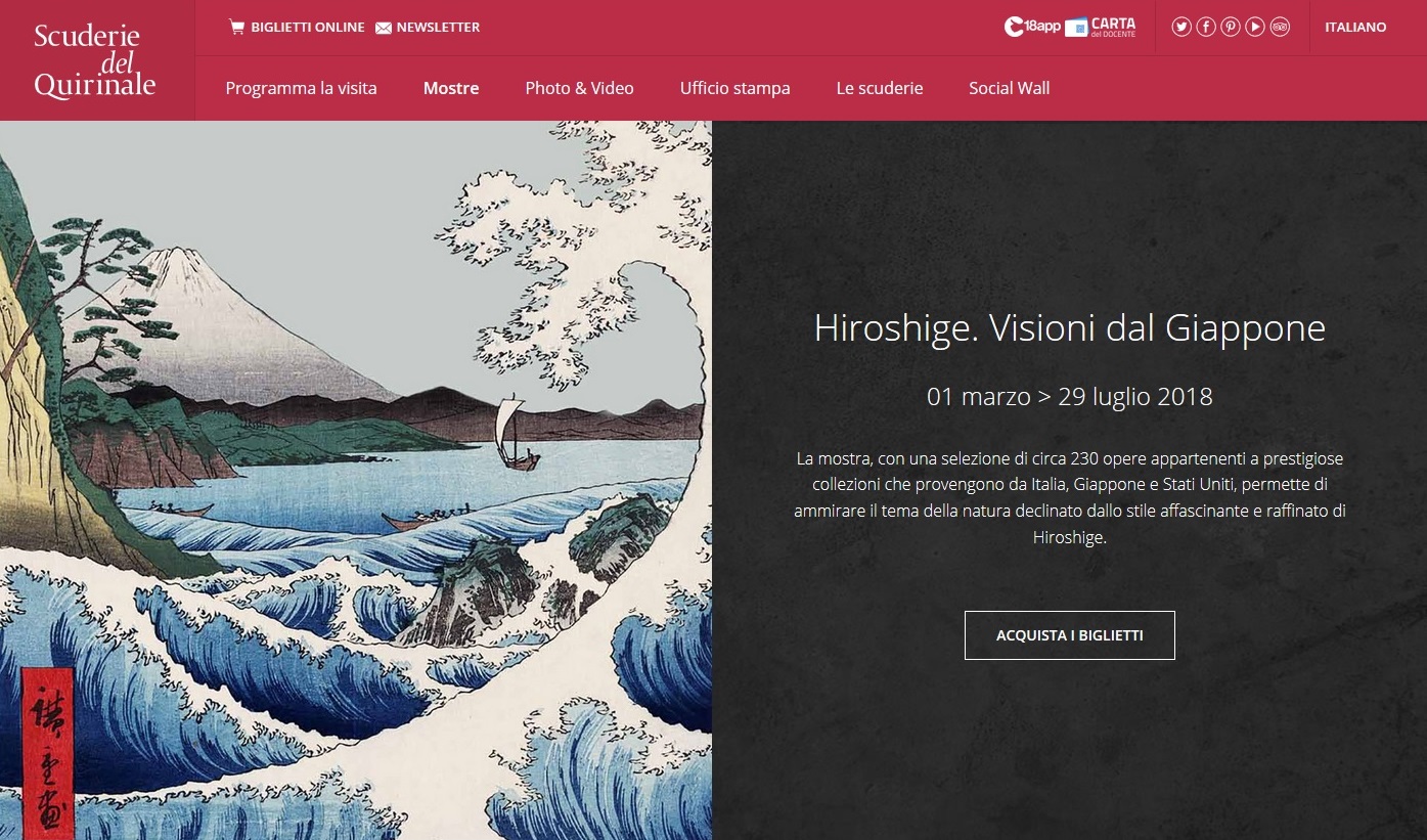 イタリアニュース Italianews イタリア Hiroshige展が開催中