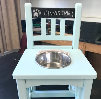 High School Student's Repurposed dog feeder project