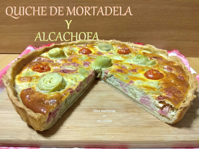 Quiche De Mortadela Y Alcachofa
