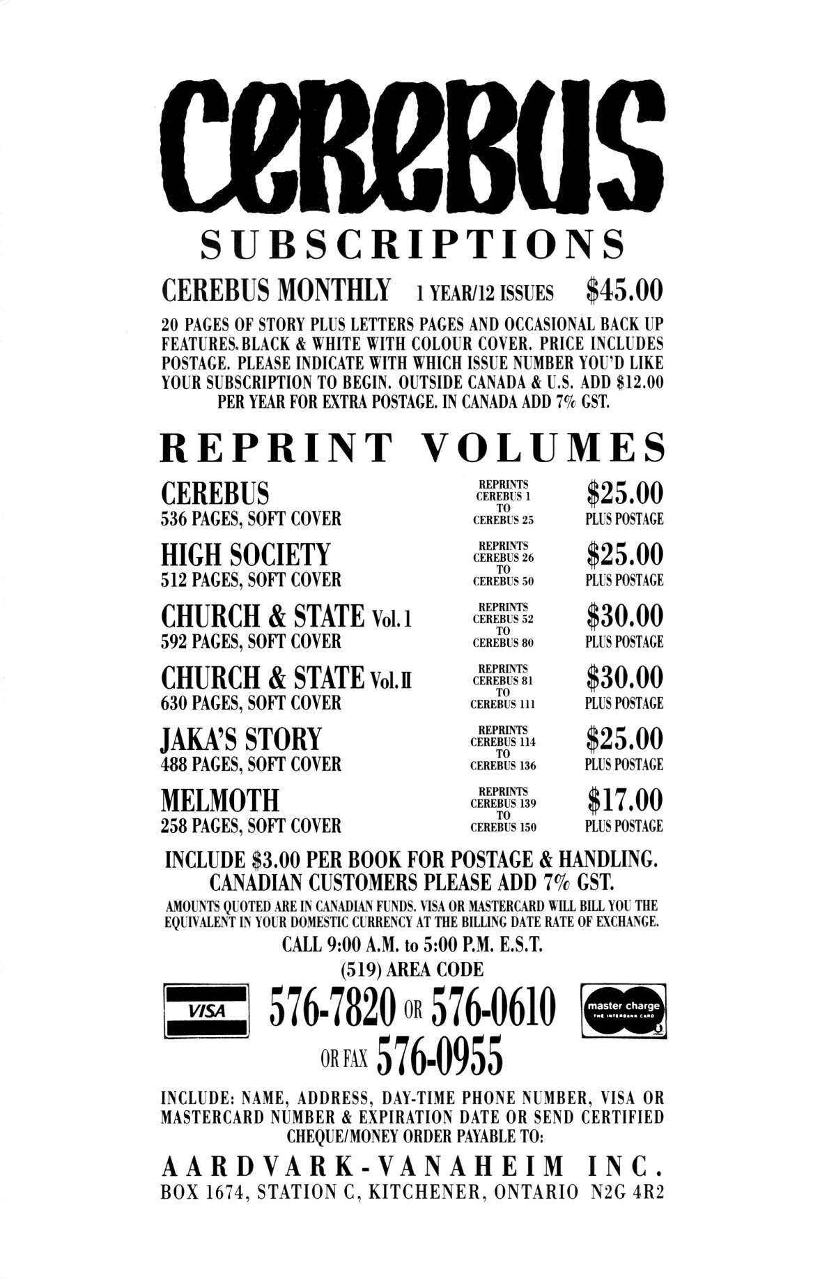 Read online Cerebus comic -  Issue #156 - 39