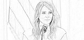 Melania Trump coloring pages coloring.filminspector.com