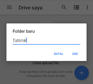 cara buat folder file di google drive