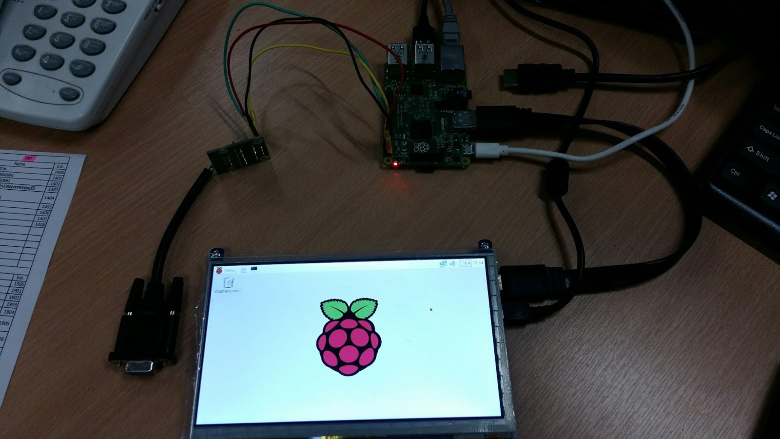 raspberry pi ไทย: RPI LCD 7 นิ้ว touch screen ยี่ห้อ waveshare