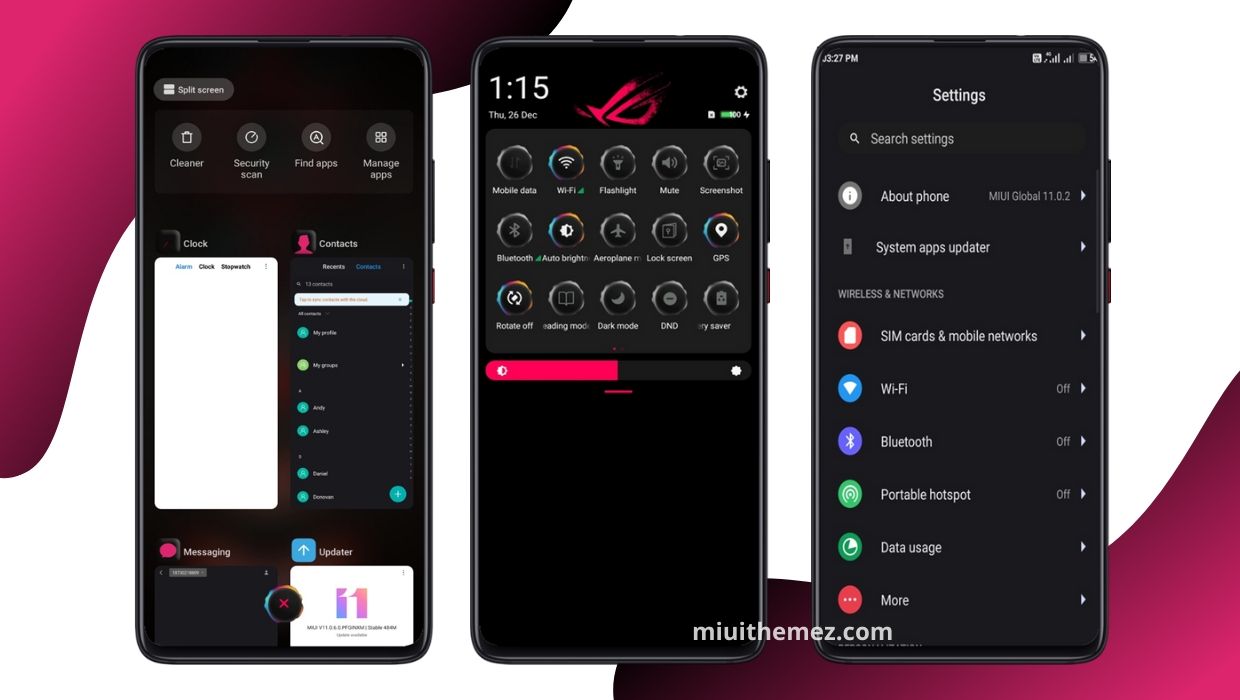 Asus ROG 2.0 MIUI Theme for Xiaomi Devices