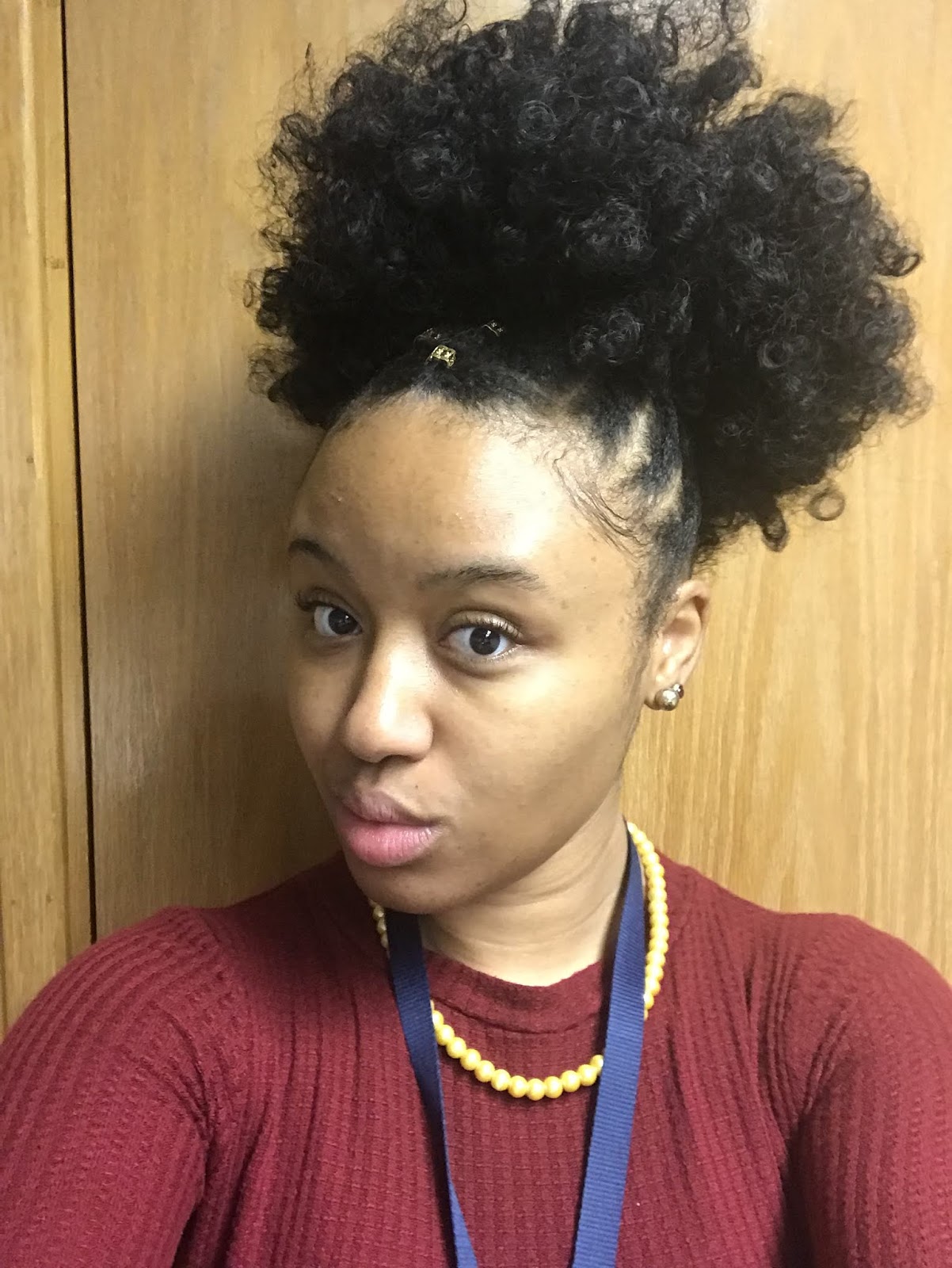 Desire My Natural!: Natural Hair Inspiration | Criss Cross Rubber Band  Braids and Drawstring Afro Puff