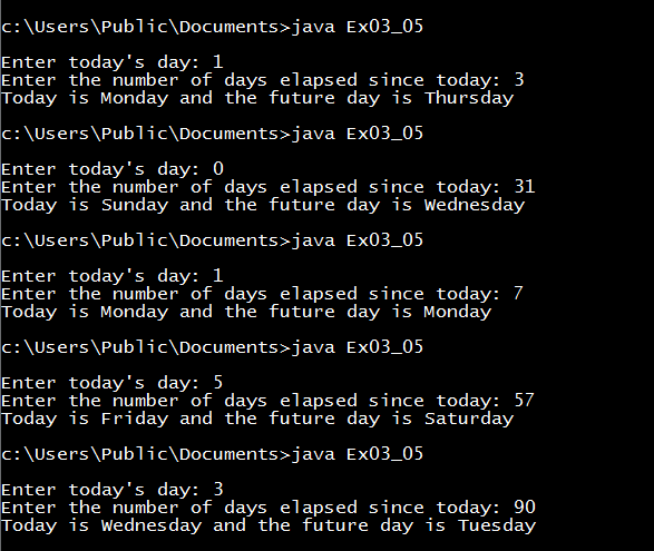 Exercise 3.5 solution Liang Introduction to Java Programming exercise 3.5 solution