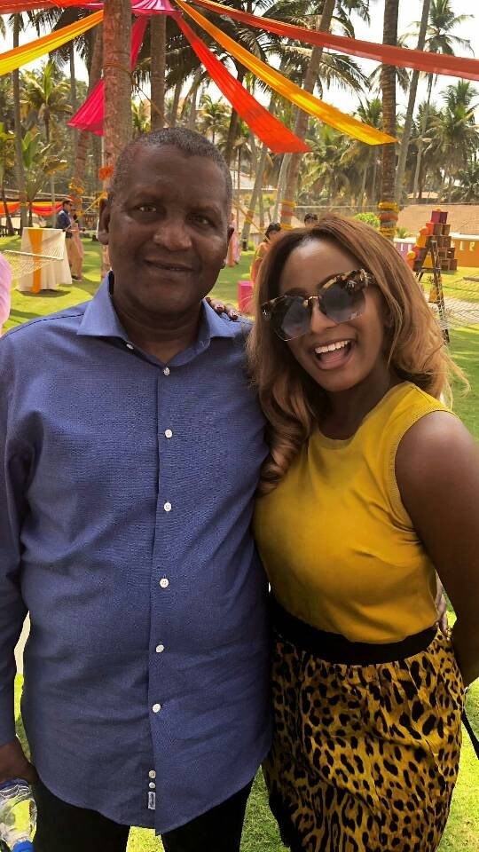 Billionaire businessmen Femi Otedola and Aliko Dangote party in India