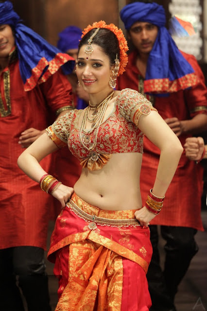 Actress Tamanna Hot Navel Show Photos