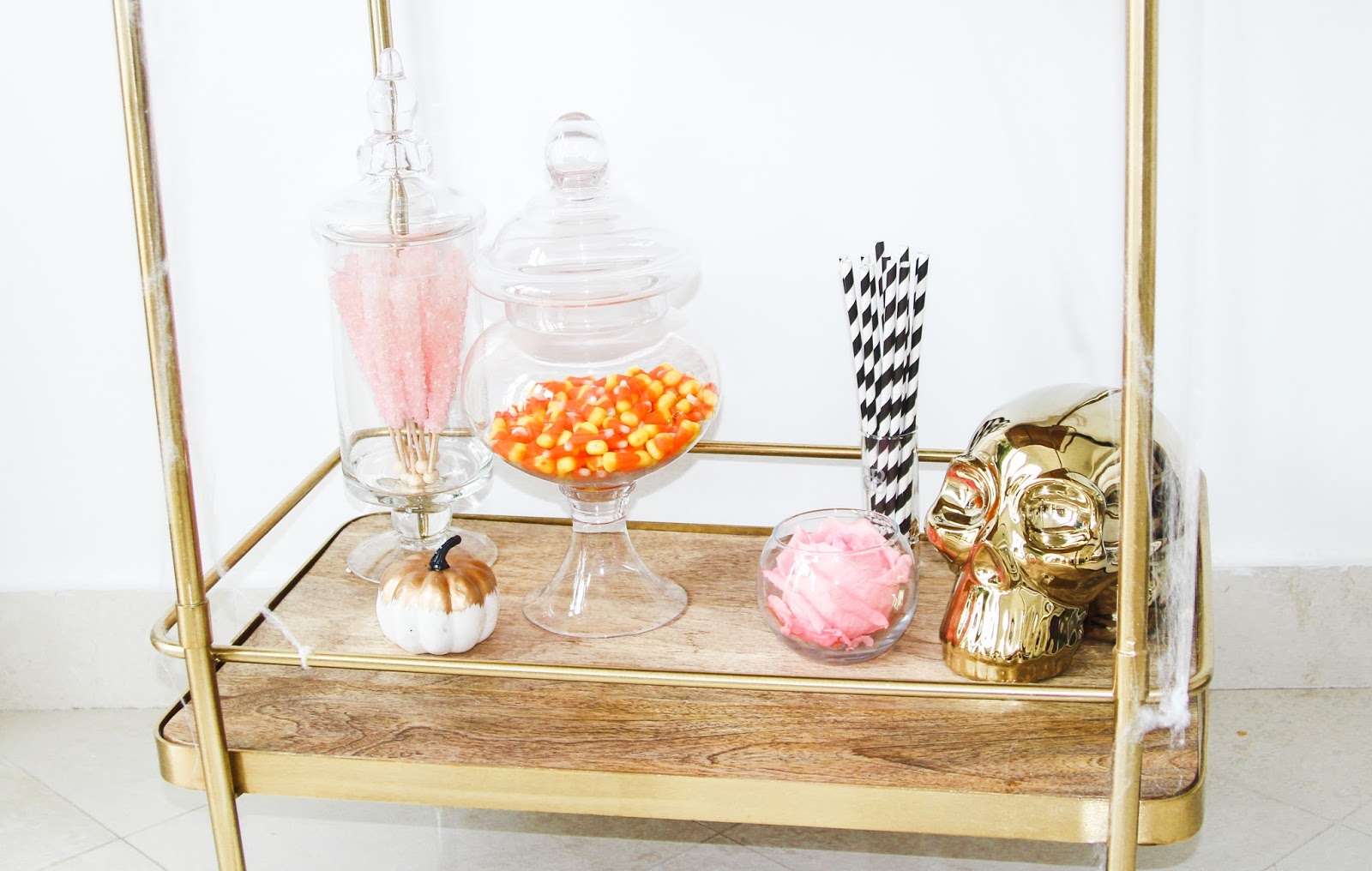 Glam Pink Fall Bar Cart Ideas Celebration Stylist Popular Party