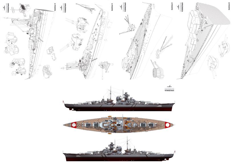 Линкор гнейзенау чертежи