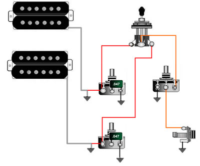 Ochoey Productions: Contoh Wiring Gitar & BASS wilkinson humbucker pickup wiring diagram 