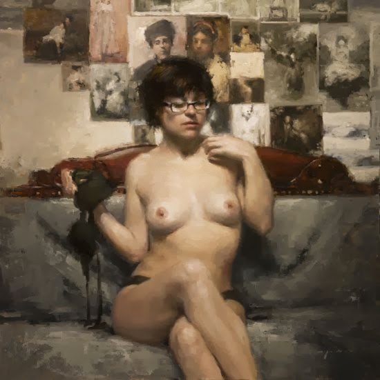 Jeremy Mann pinturas a óleo mulheres sensuais seminuas peitos