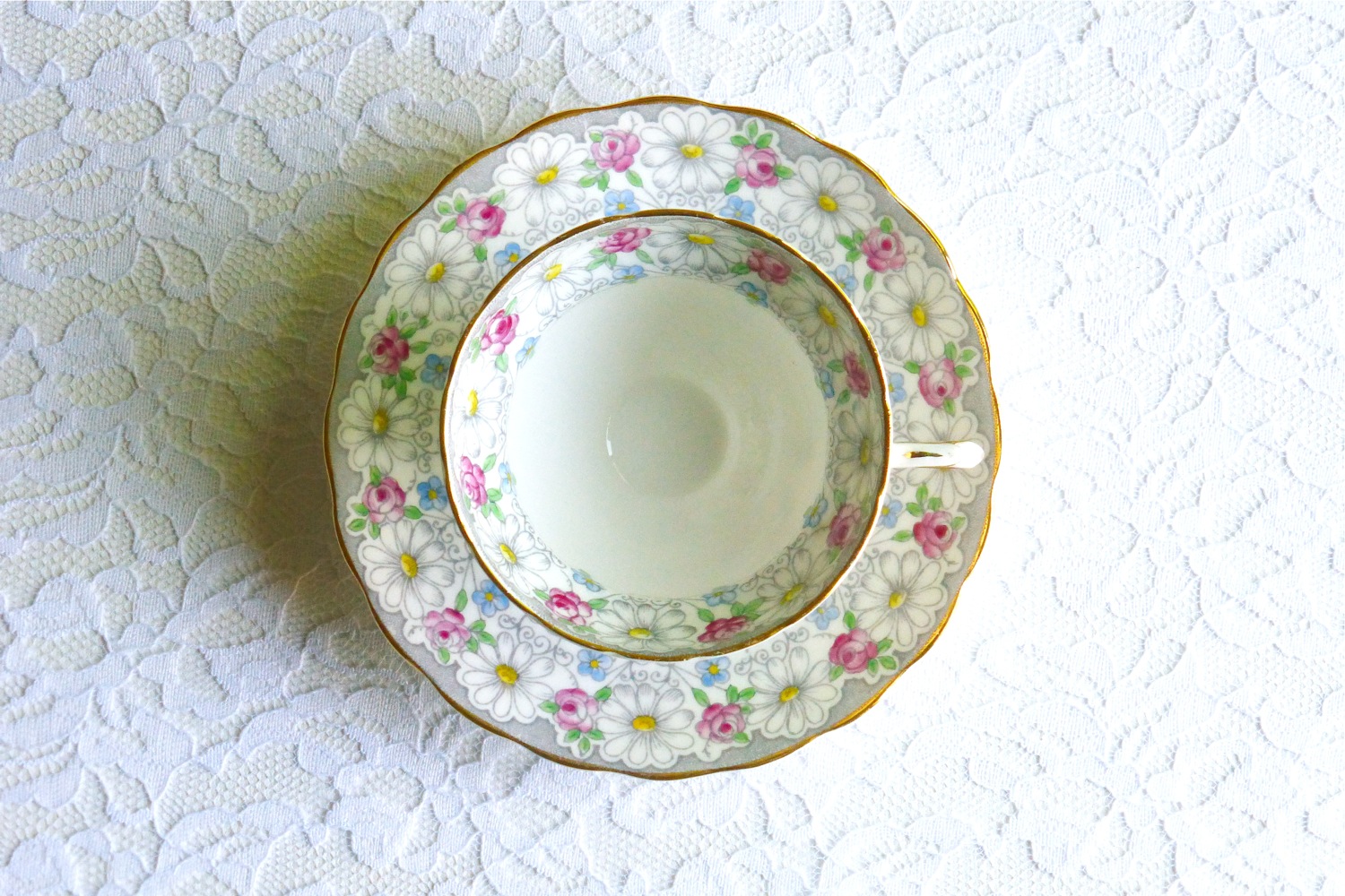Faffing With Vintage Tea Treasures Rosina Teacup & Saucer Under The