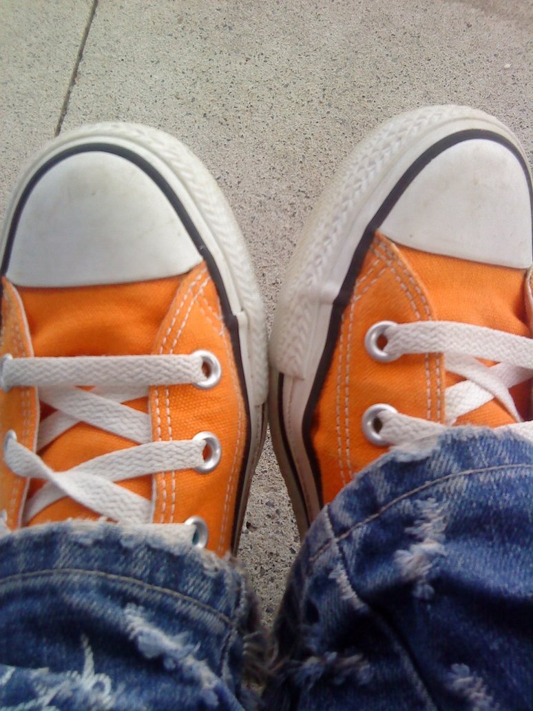 converse all star orange