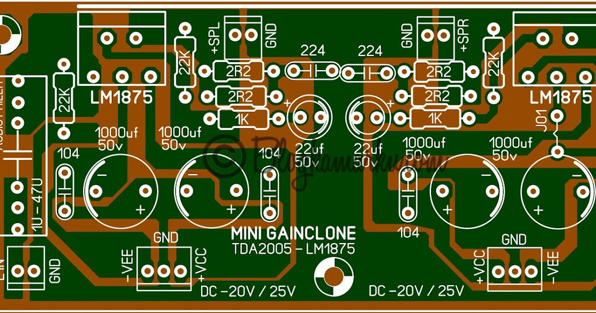 Rangkaian Power Amplifier 20w Dengan Ic Lm1875 Koleks vrogue.co