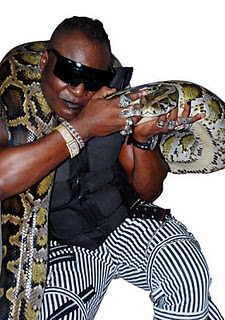 Charly Boy and His New Python Friend.. 1